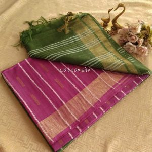 Forest Fuchsia Handloom Saree