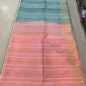 Rose Grey Semi Tussar Saree