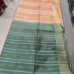 Peach Sage Handloom Saree